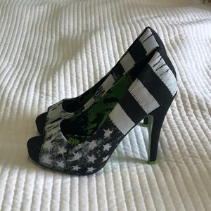 Abbey Dawn Flag Pumps